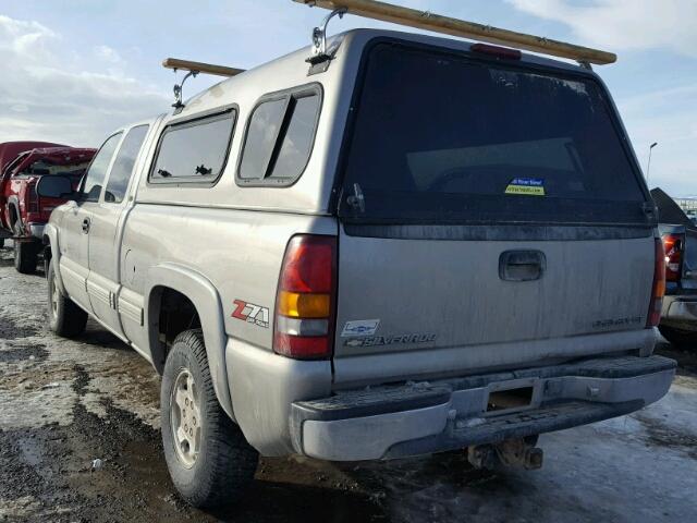 1GCEK19T81Z238744 - 2001 CHEVROLET SILVERADO GRAY photo 3