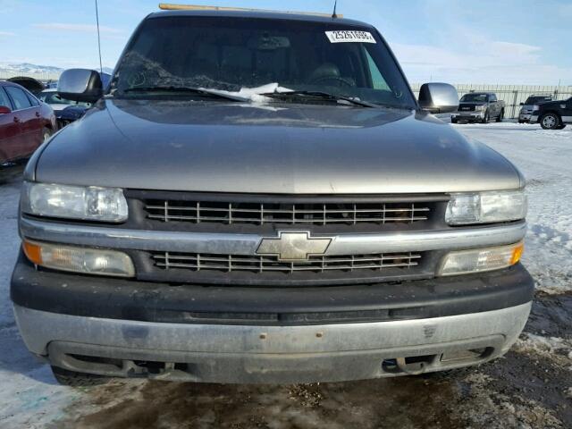 1GCEK19T81Z238744 - 2001 CHEVROLET SILVERADO GRAY photo 9