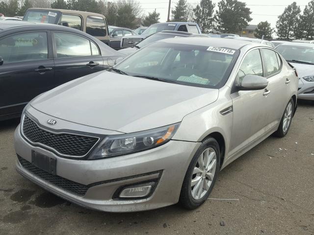 5XXGM4A72FG475274 - 2015 KIA OPTIMA LX SILVER photo 2