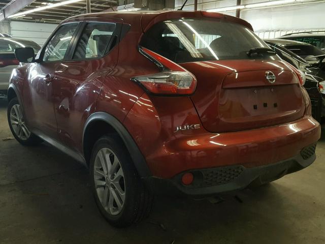 JN8AF5MR6HT705988 - 2017 NISSAN JUKE S RED photo 3