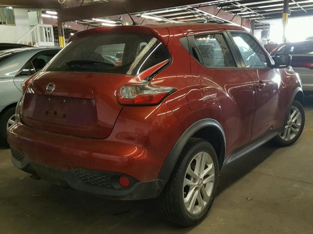 JN8AF5MR6HT705988 - 2017 NISSAN JUKE S RED photo 4