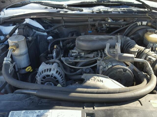 1GNDT13W4Y2373161 - 2000 CHEVROLET BLAZER BROWN photo 7