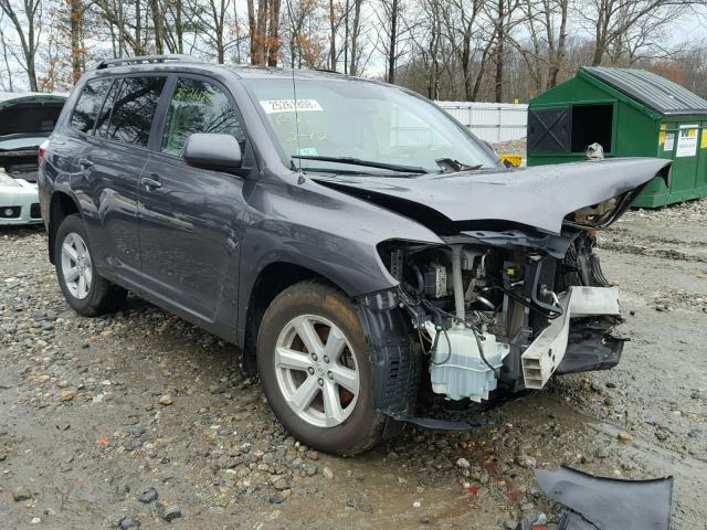 5TDBK3EHXAS031869 - 2010 TOYOTA HIGHLANDER GRAY photo 1