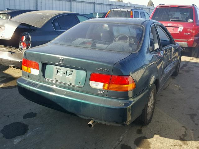 1HGEJ8243WL044844 - 1998 HONDA CIVIC EX GREEN photo 4