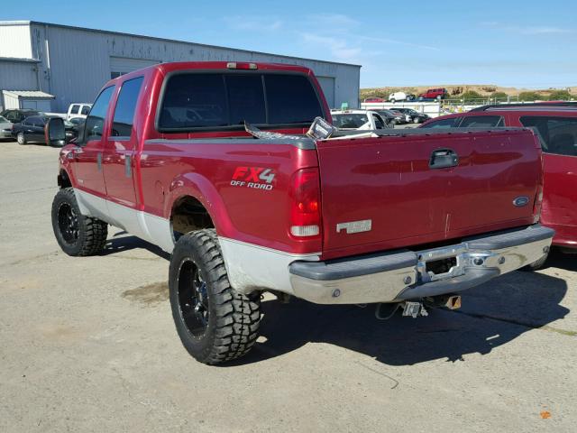 1FTSW31P53EC33478 - 2003 FORD F350 SRW S RED photo 3