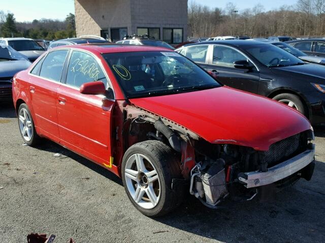 WAUAF78E07A172266 - 2007 AUDI A4 2 RED photo 1