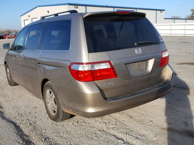 5FNRL38616B402421 - 2006 HONDA ODYSSEY EX GOLD photo 3