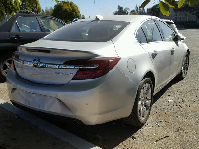 2G4GN5EX7F9165878 - 2015 BUICK REGAL PREM SILVER photo 4