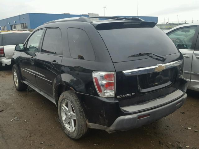 2CNDL63F056037202 - 2005 CHEVROLET EQUINOX LT BLACK photo 3