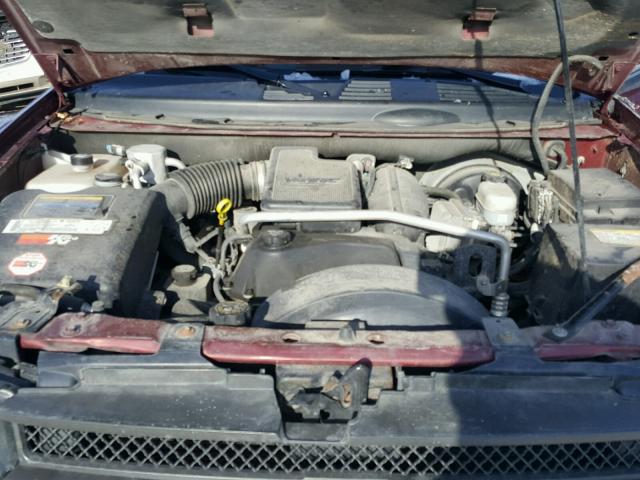 1GNDT13SX52206974 - 2005 CHEVROLET TRAILBLAZE MAROON photo 7