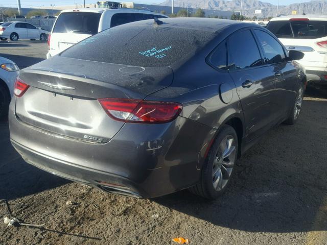 1C3CCCBB8FN639005 - 2015 CHRYSLER 200 S GRAY photo 4