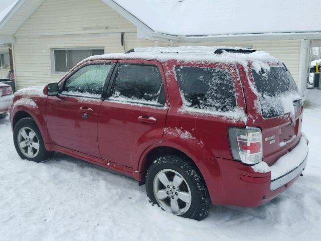 4M2CN9HG5BKJ05459 - 2011 MERCURY MARINER PR RED photo 3