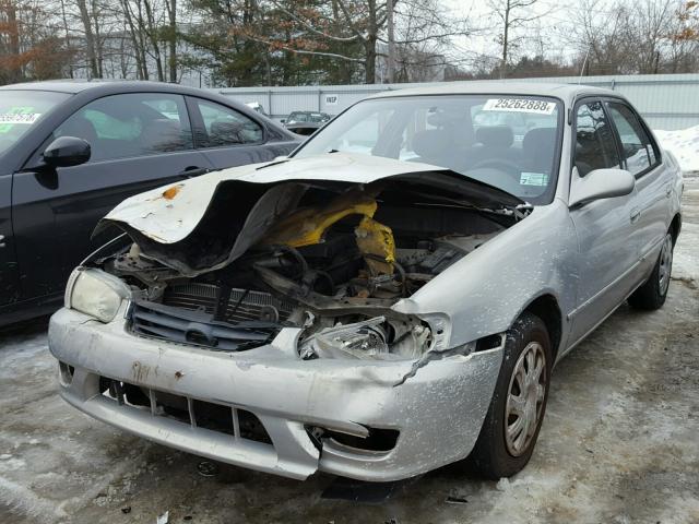 1NXBR12E31Z438210 - 2001 TOYOTA COROLLA CE GRAY photo 2