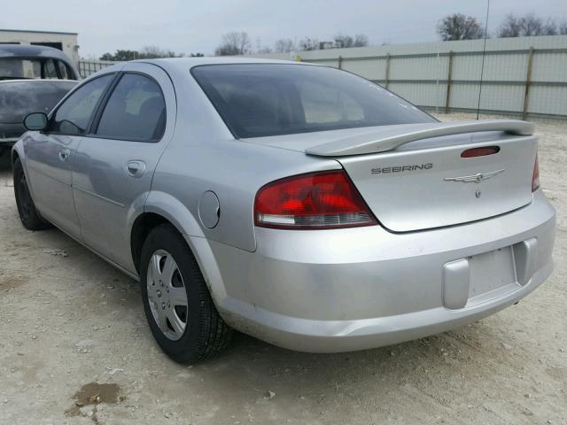 1C3EL46R24N374035 - 2004 CHRYSLER SEBRING LX SILVER photo 3