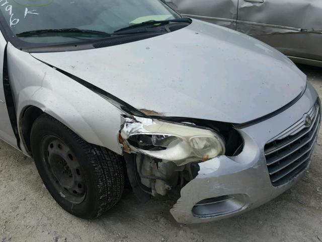 1C3EL46R24N374035 - 2004 CHRYSLER SEBRING LX SILVER photo 9