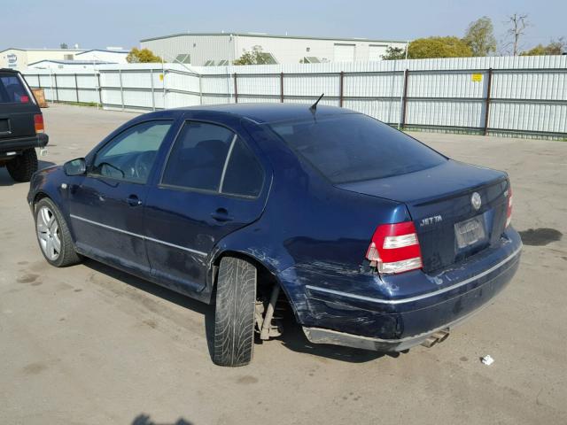 3VWSE69M94M117451 - 2004 VOLKSWAGEN JETTA GLS BLUE photo 3