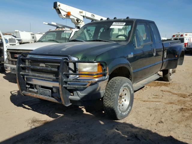 1FTWX33F8XEB06412 - 1999 FORD F350 SUPER GREEN photo 2