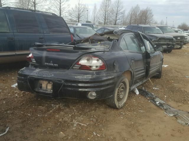 1G2NE52T2YM824599 - 2000 PONTIAC GRAND AM S Սև լուսանկար 4