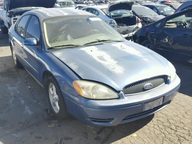 1FAFP53U84A107532 - 2004 FORD TAURUS SE BLUE photo 1