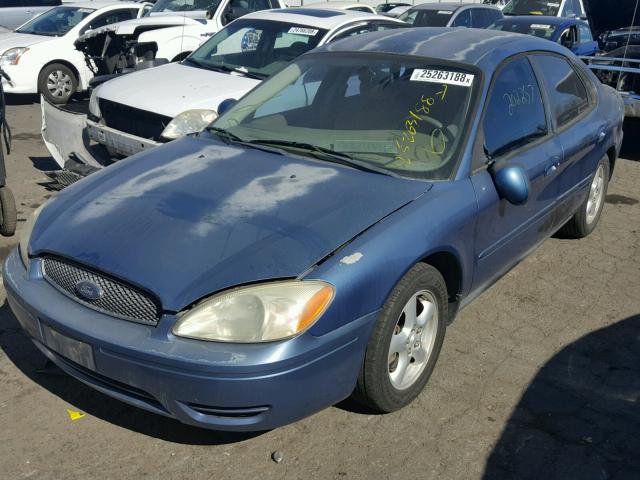 1FAFP53U84A107532 - 2004 FORD TAURUS SE BLUE photo 2