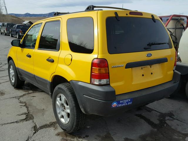 1FMYU93153KB44700 - 2003 FORD ESCAPE XLT YELLOW photo 4