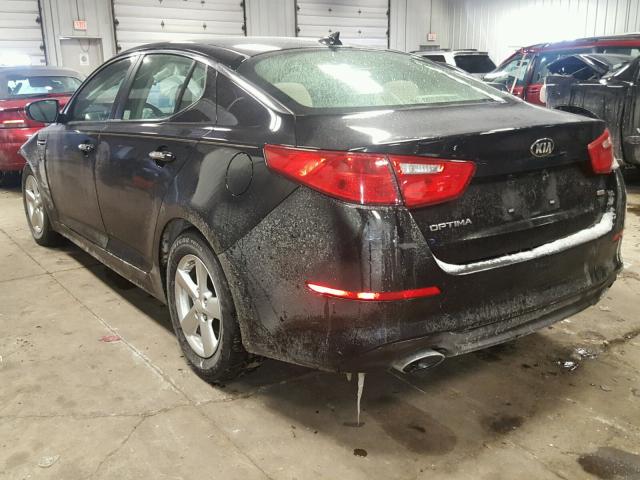 5XXGM4A79FG515754 - 2015 KIA OPTIMA LX BLACK photo 3