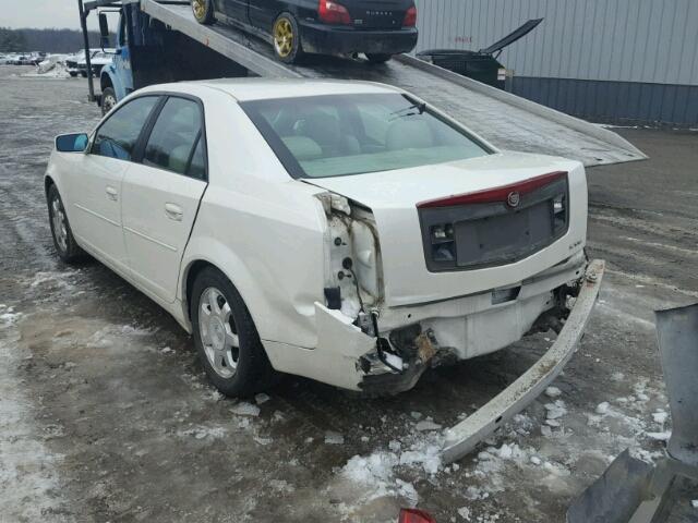 1G6DM577340108403 - 2004 CADILLAC CTS WHITE photo 3