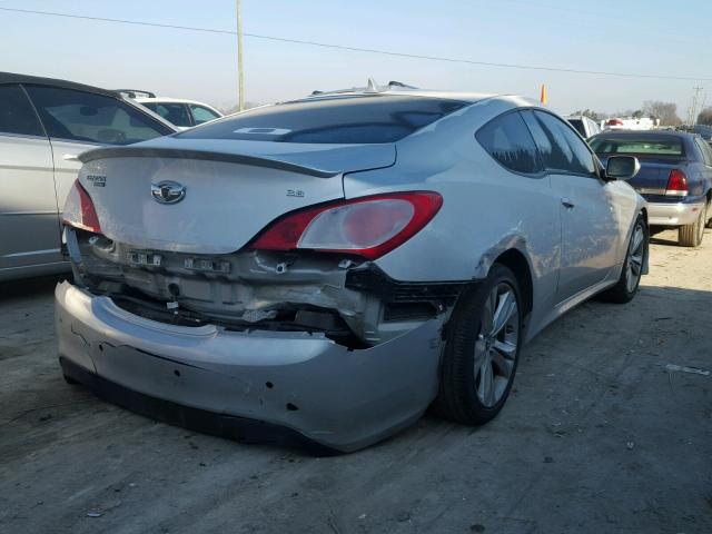 KMHHU6KH1BU043654 - 2011 HYUNDAI GENESIS CO SILVER photo 4