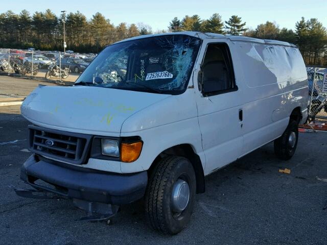 1FTNE24L05HA25366 - 2005 FORD ECONOLINE WHITE photo 2