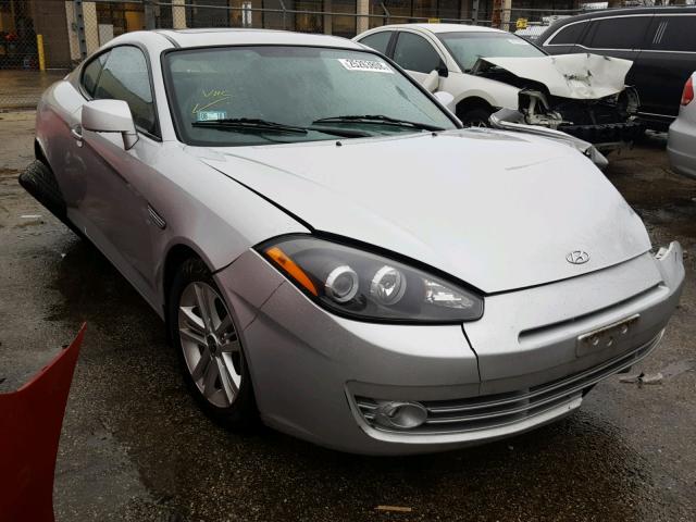 KMHHM66D78U266426 - 2008 HYUNDAI TIBURON GS SILVER photo 1