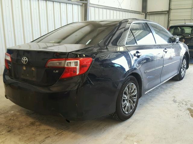 4T4BF1FK9ER403496 - 2014 TOYOTA CAMRY L BLACK photo 4