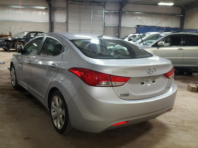 5NPDH4AE1BH075453 - 2011 HYUNDAI ELANTRA GL SILVER photo 3