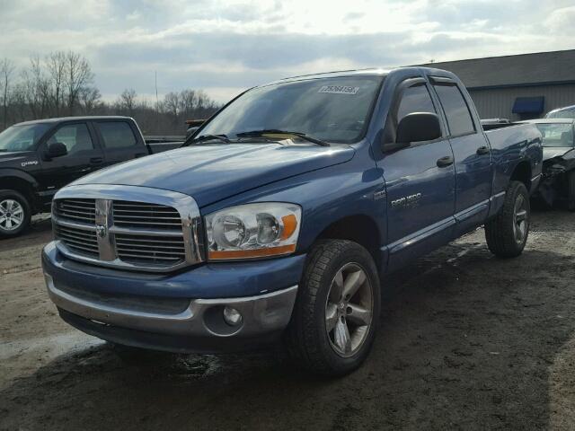 1D7HU18246S691183 - 2006 DODGE RAM 1500 S BLUE photo 2