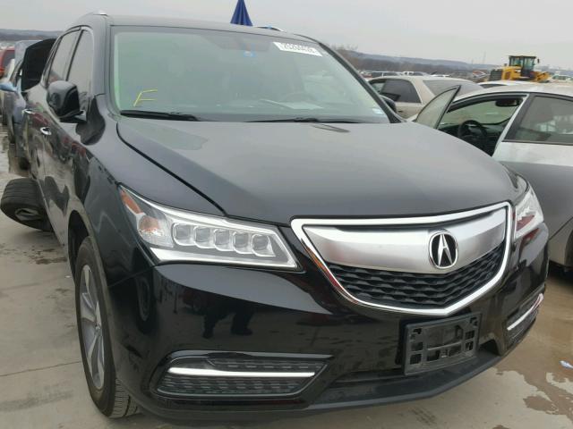 5FRYD3H24EB001335 - 2014 ACURA MDX BLACK photo 1