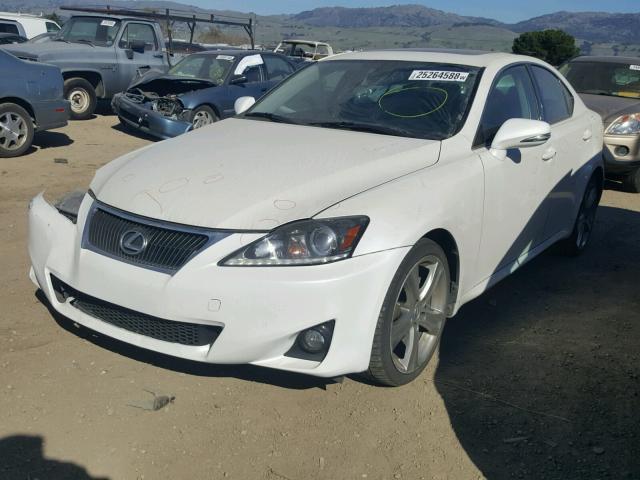 JTHBF5C26C5171083 - 2012 LEXUS IS 250 WHITE photo 2