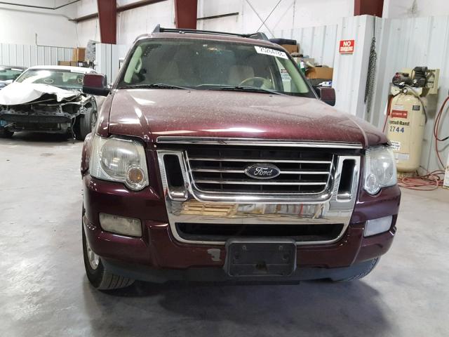 1FMEU33K77UA31186 - 2007 FORD EXPLORER S MAROON photo 9