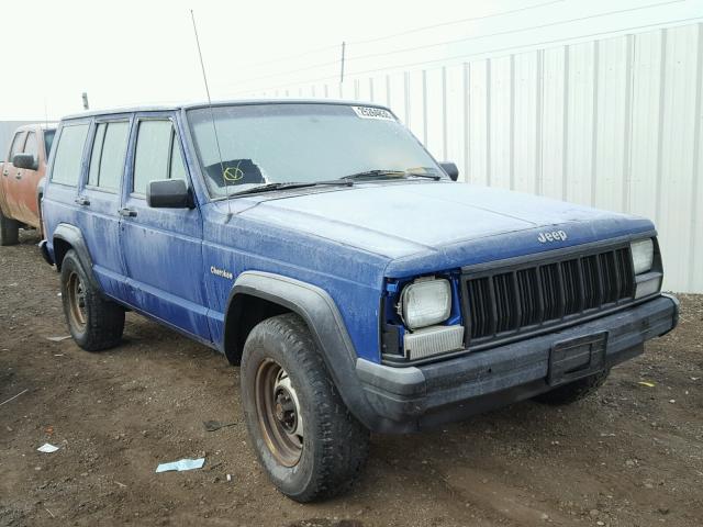 1J4FJ28S9SL608216 - 1995 JEEP CHEROKEE S BLUE photo 1