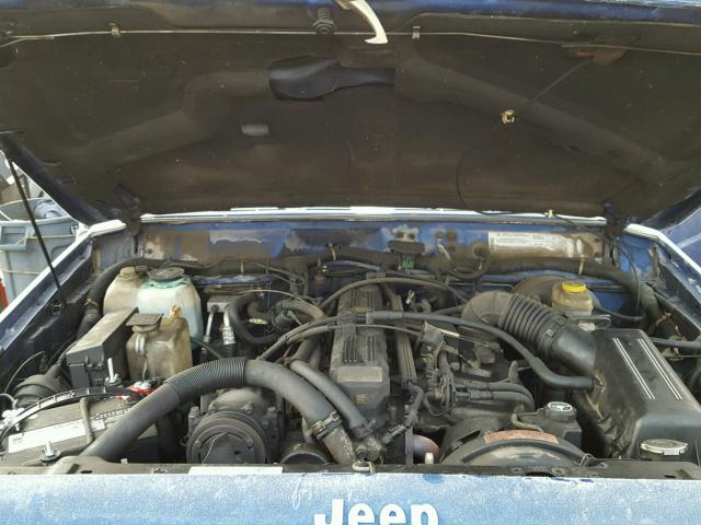 1J4FJ28S9SL608216 - 1995 JEEP CHEROKEE S BLUE photo 7