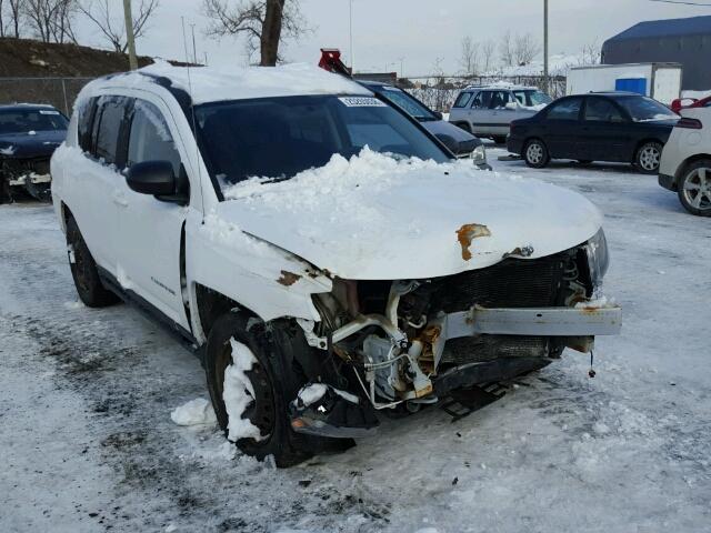 1C4NJDAB1CD671118 - 2012 JEEP COMPASS BA WHITE photo 1