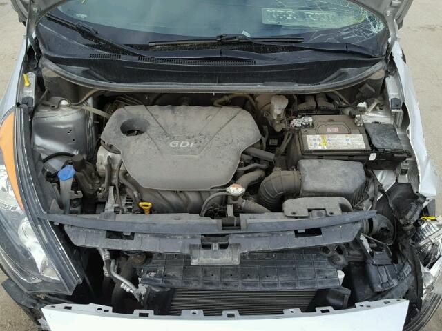 KNADM5A37E6353767 - 2014 KIA RIO LX SILVER photo 7