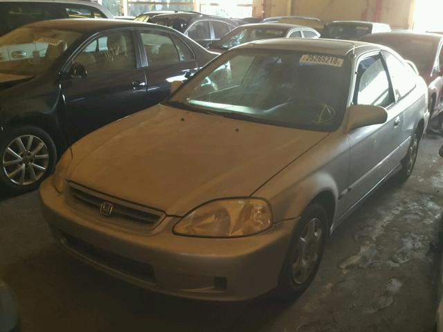 1HGEJ8244YL035587 - 2000 HONDA CIVIC EX ვერცხლისფერი ფოტო 2