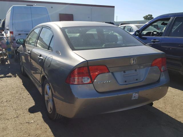 JHMFA16816S007254 - 2006 HONDA CIVIC EX GRAY photo 3