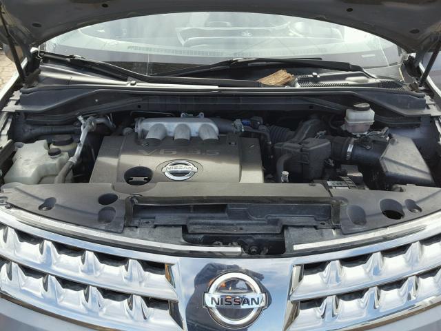 JN8AZ08W97W638259 - 2007 NISSAN MURANO SL GRAY photo 7