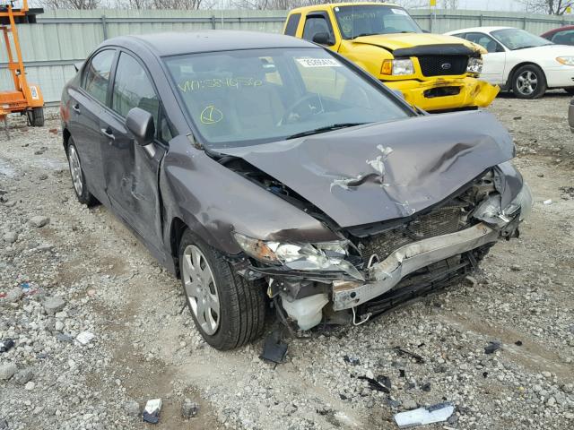 2HGFA1F59AH584056 - 2010 HONDA CIVIC LX BROWN photo 1