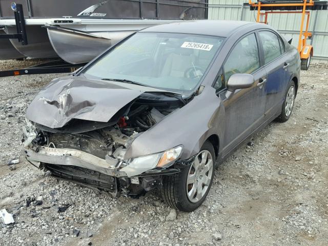 2HGFA1F59AH584056 - 2010 HONDA CIVIC LX BROWN photo 2