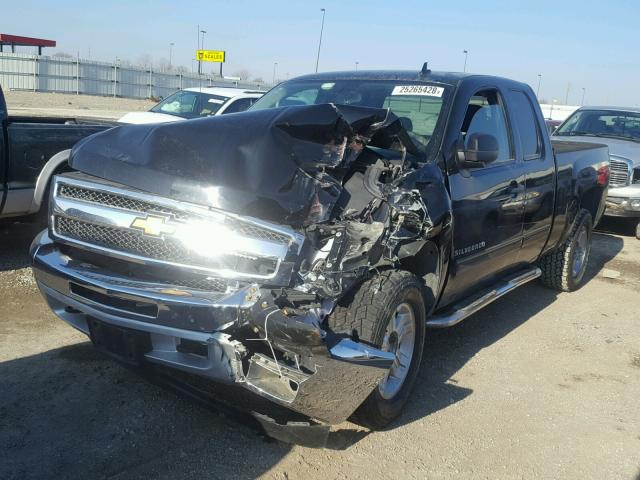 1GCRKSE71DZ407927 - 2013 CHEVROLET SILVERADO BLACK photo 2