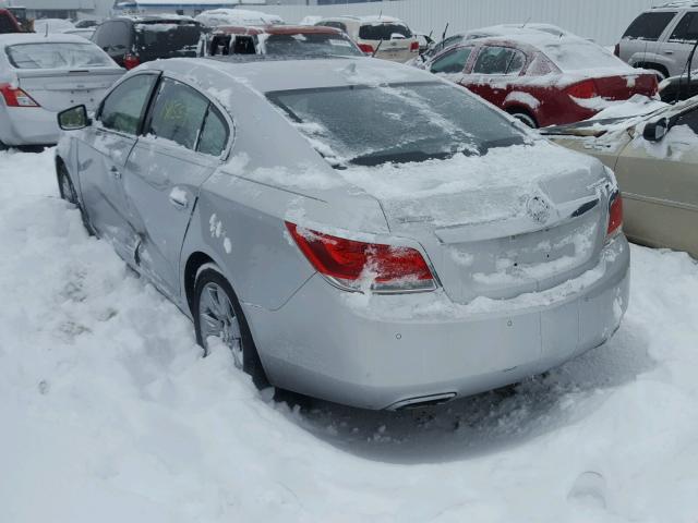 1G4GE5ED9BF262345 - 2011 BUICK LACROSSE C SILVER photo 3