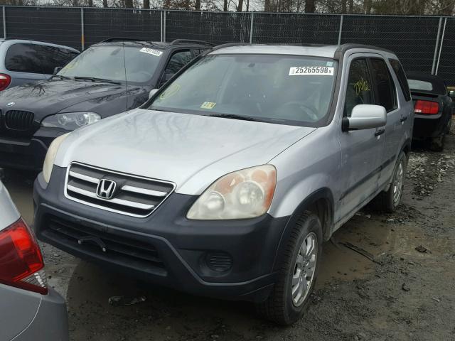 SHSRD78866U423070 - 2006 HONDA CR-V EX SILVER photo 2