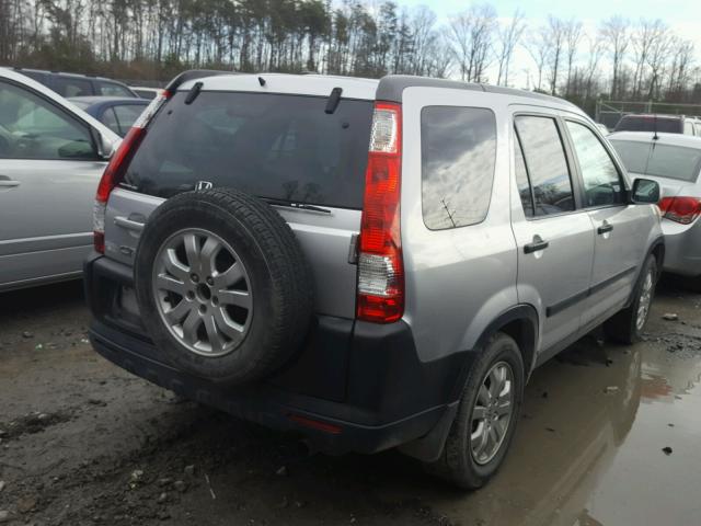 SHSRD78866U423070 - 2006 HONDA CR-V EX SILVER photo 4