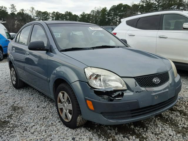 KNADE123776248931 - 2007 KIA RIO BASE BLUE photo 1